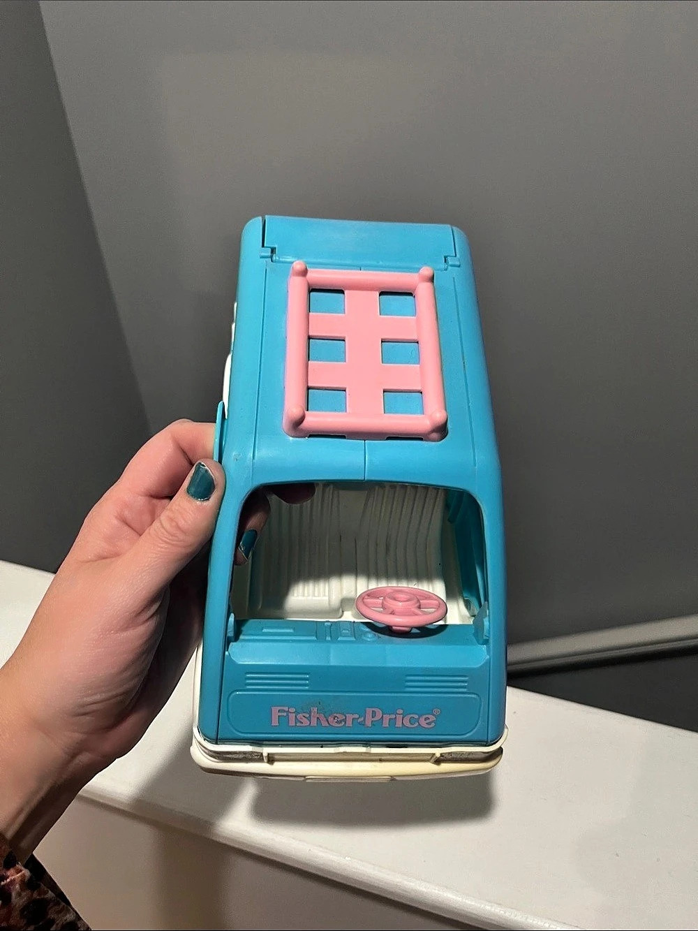 Fisher Price Loving Family Mini Van 1993 Blue & Pink - Picture 15 of 16